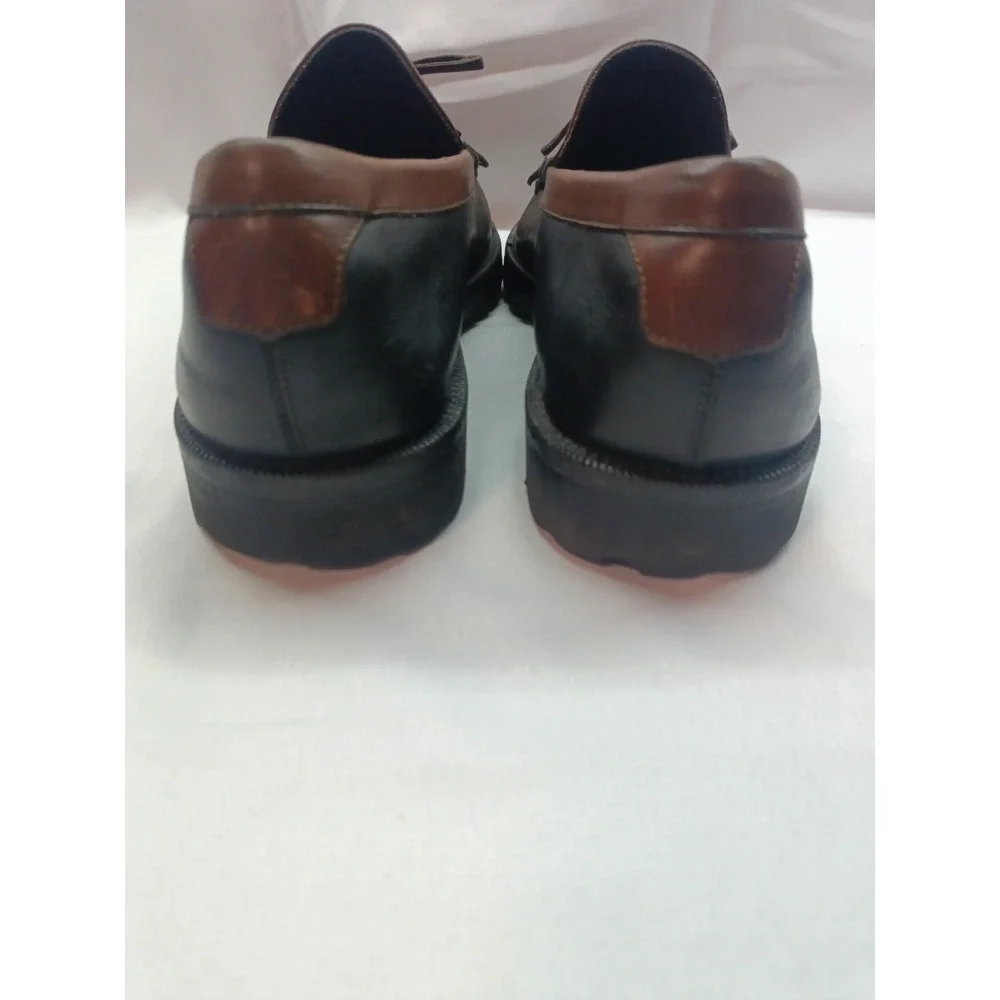 Cole Haan Country Men's Size 11 D Black/Brown Leather Kiltie Slip On Loafers